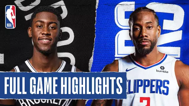 NETS at CLIPPERS | FULL GAME HIGHLIGHTS | August 9, 2020