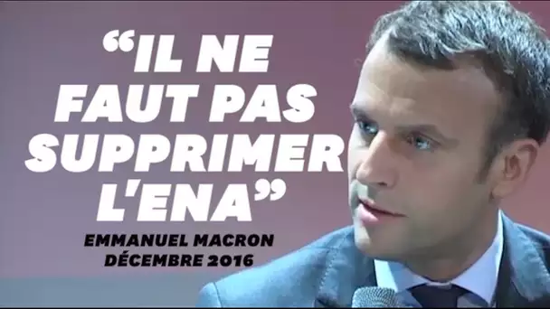 Quand Macron ne voulait pas supprimer l'ENA