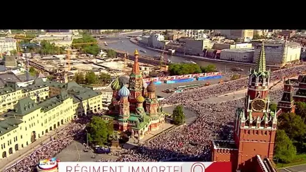 Le « Régiment immortel » parade au cœur de Moscou (images aériennes)