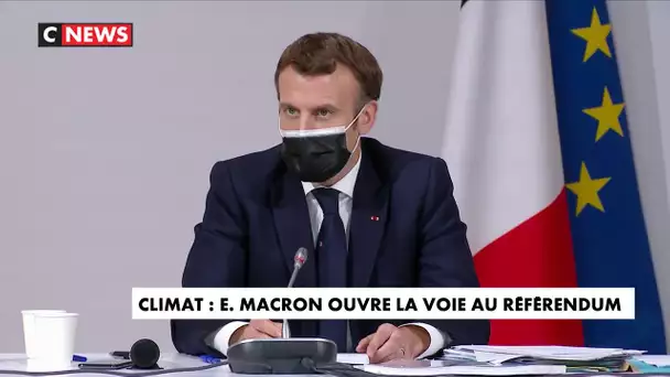 Climat : Emmanuel Macron ouvre la voie au référendum