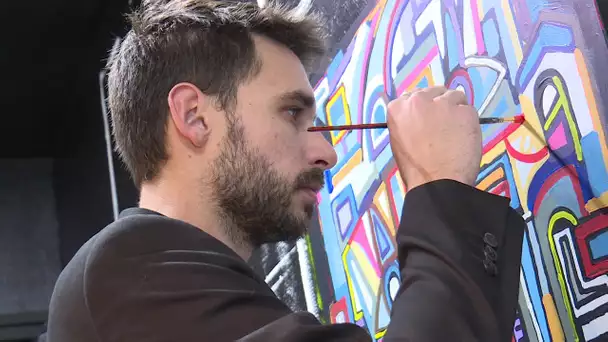 Le Havre : Alexandre Delaunay, alias "Mascarade" graffitiste devenu artiste