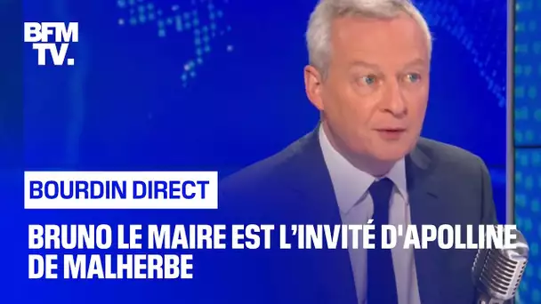 Bruno Le Maire face à Apolline de Malherbe en direct