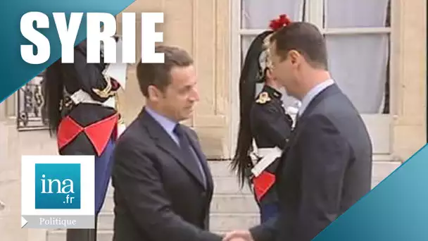 Bachar al-Assad recu à Paris à l'Elysée par Nicolas Sarkozy | Archive INA