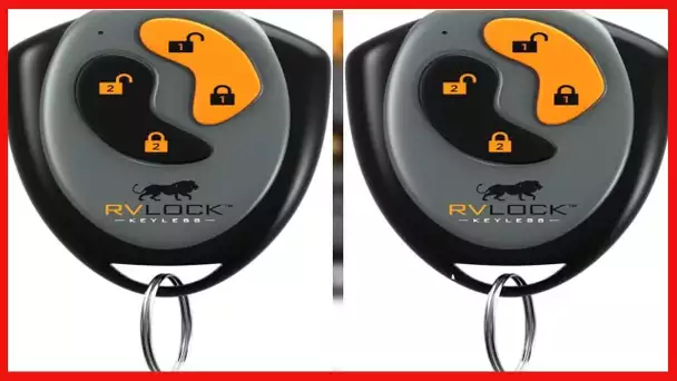 RV Remote 4-Button Key Fob for RVLock Keyless Handles, Wireless Fob Transmitter
