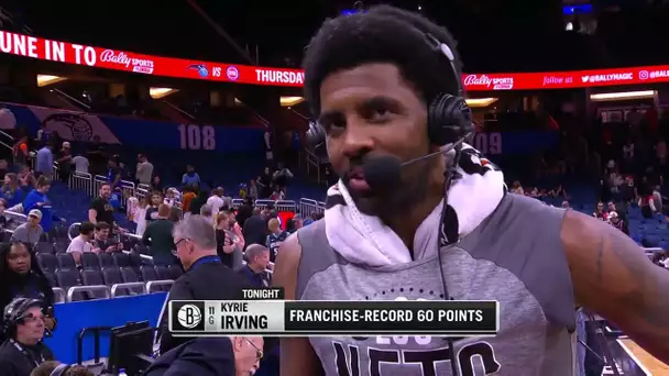 Kyrie Postgame Interview After Masterful 60 PT Outing 🎙