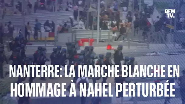La marche blanche en hommage à Nahel perturbée à Nanterre