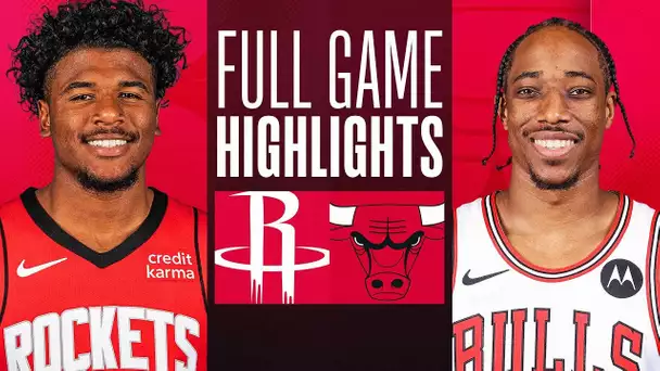 ROCKETS at BULLS | FULL GAME HIGHLIGHTS | January 10, 2024