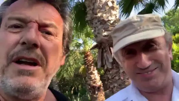 Jean-Luc Reichmann et Michel Drucker réunis en vacances s'adonnent à un sketch !