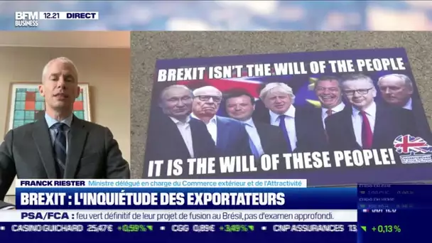 Franck Riester (Ministre) : L'inquiétude des exportateurs concernant le Brexit