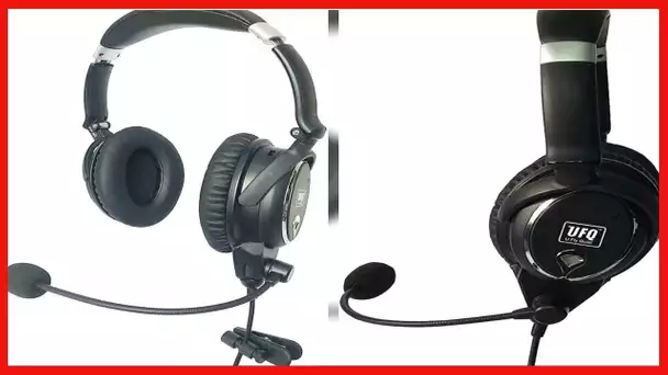 UFQ A7 ANR Aviation Headset- 2021 Version with Metal Shaft More Durable -A7 Could be a Small Version