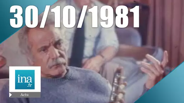 20h Antenne 2 du 30 octobre 1981 - Mort de Georges Brassens | Archive INA