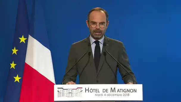 Edouard Philippe fait des annonces pour les gilets jaunes