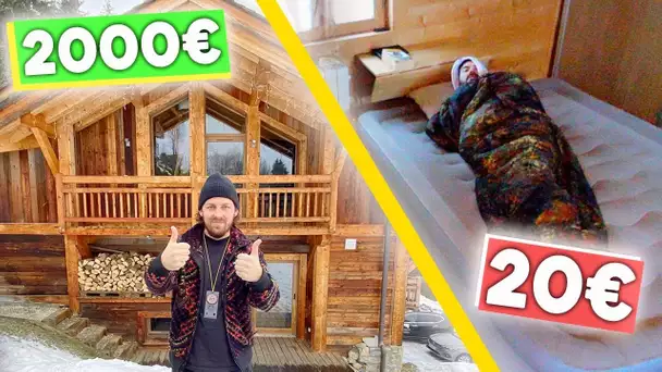 Chalet à 2000€ la nuit VS Chalet à 20€