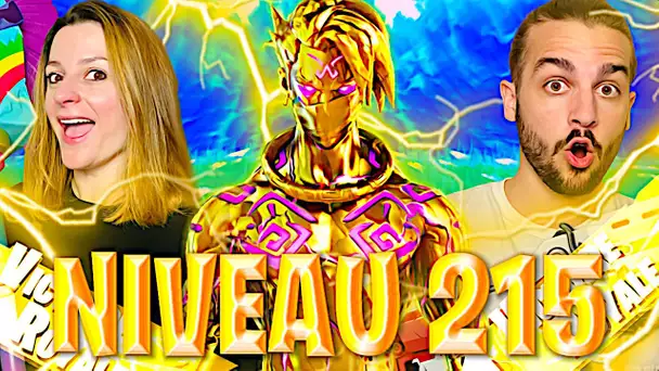 GUILLAUME DEBLOQUE LE SKIN RAZ EN OR GOLD NIVEAU 215 ! FORTNITE DUO