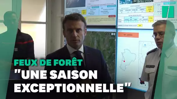 Face aux feux de forêts, la mise en garde d'Emmanuel Macron
