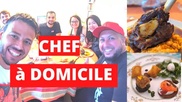 J'offre un RESTO GASTRONOMIQUE à DOMICILE à une abonnée ! - VLOG #1009