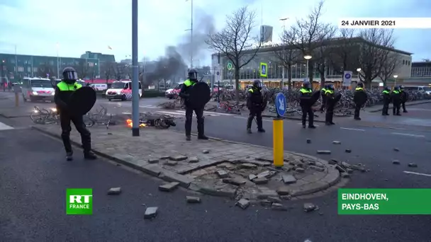 Covid : scènes d'émeutes contre le couvre-feu à Eindhoven, aux Pays-Bas