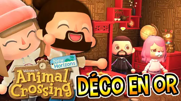 ON CRÉE UNE CHAMBRE TOUT EN OR ! | ANIMAL CROSSING NEW HORIZONS EPISODE 25 CO-OP