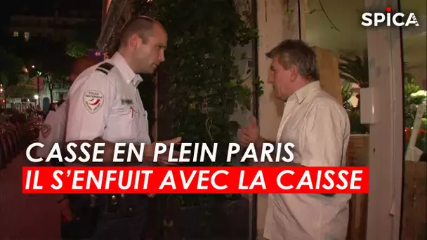 Casse en plein Paris : Il s'enfuit avec la caisse