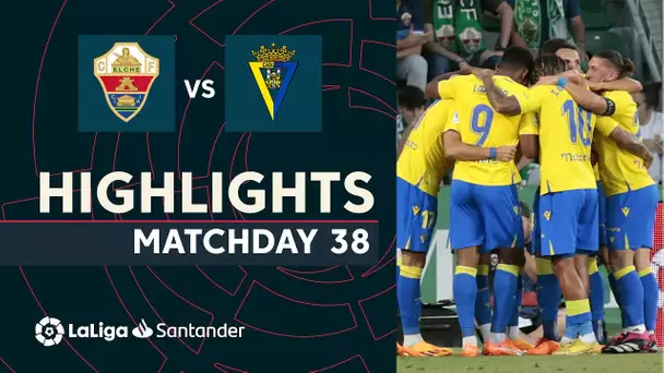 Resumen de Elche CF vs Cádiz CF (1-1)