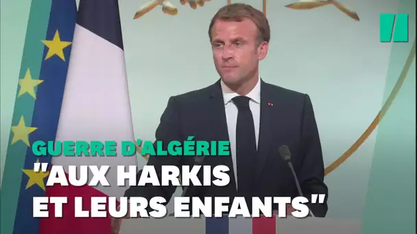 Macron "demande pardon" aux harkis au nom de la France