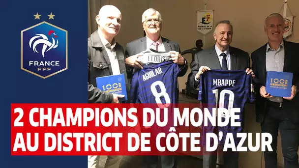 Didier Deschamps et Guy Stéphan au District de la Côte d'Azur, Equipe de France I FFF 2020