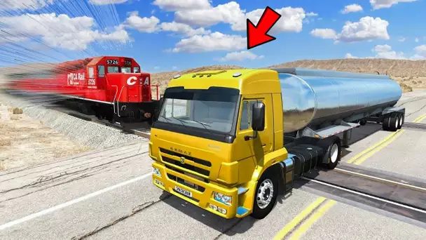 LE TRAIN ARRIVE A 150KM/H !! Que va t'il se PASSER ?! (BeamNG Crash)