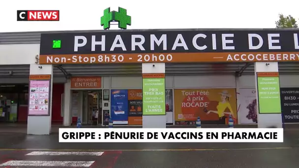 Grippe : pénurie de vaccins en pharmacie