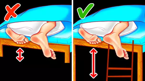 Pourquoi la hauteur d'un lit est importante + 150 faits rares