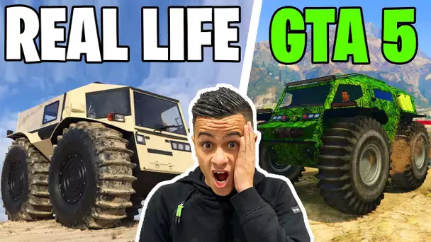 VOITURE REAL LIFE VS VOITURE GTA 5 !