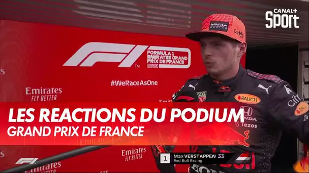 Les réactions au pied du podium du Grand Prix de France