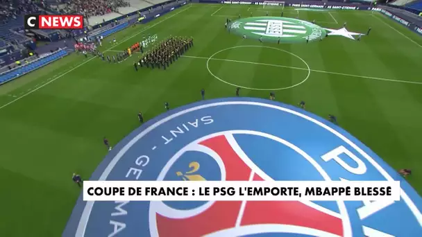 Coupe de France : le PSG l'emporte malgré une blessure de Kylian Mbappé