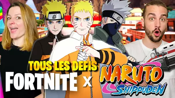 TOUS LES DEFIS ET QUETES DE NARUTO A 100% ! DEFIS KAKASHI ET CREATIF FORTNITE NARUTO SHIPPUDEN DUO