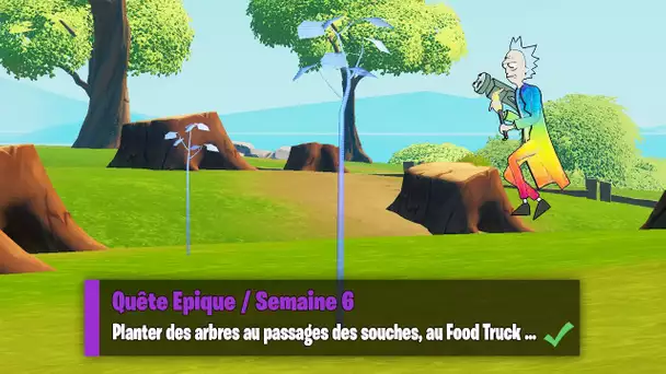 PLANTER DES ARBRES AU PASSAGE DES SOUCHES, AU FOOD TRUCK COUVERTS OU A RADIO FORTNITE - SEMAINE 6