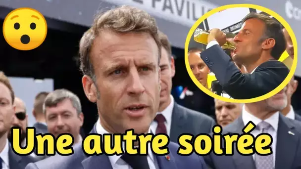 Emmanuel Macron : une nouvelle soirée alcoolisée fait parler après sa bière cul-sec.