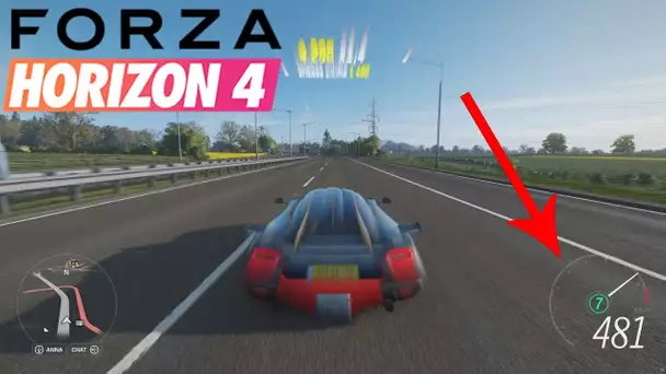 FORZA HORIZON 4 RECORD DE VITESSE AVEC MA NOUVELLE VOITURE DE REVE