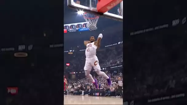 Donovan Mitchell with the steal and the slam