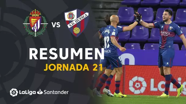 Resumen de Real Valladolid vs SD Huesca (1-3)