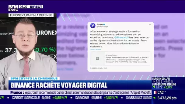 BFM Crypto: Binance rachète Voyager Digital