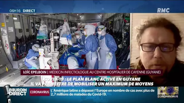 Coronavirus en Guyane: "On compte plus de 5000 malades et plus de 300 cas par jour"