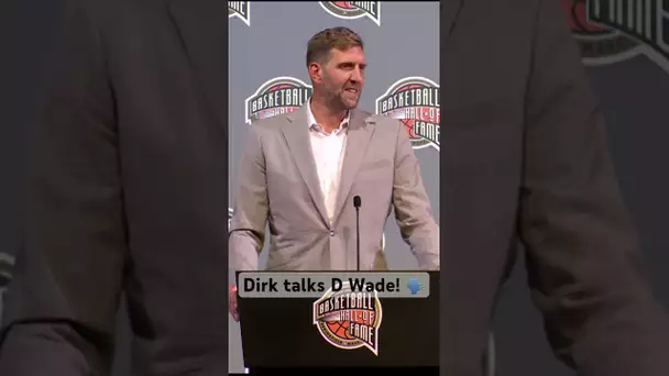 “One of the best 2 guards to ever play this game” - Dirk talks Dwyane Wade! 🤝 | #Shorts