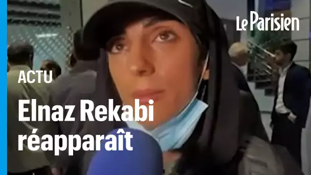 La grimpeuse iranienne Elnaz Rekabi réapparait à l'aéroport de Théhéran