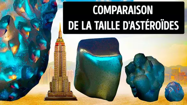 Comparaison De La Taille D'astéroïdes Proches De La Terre