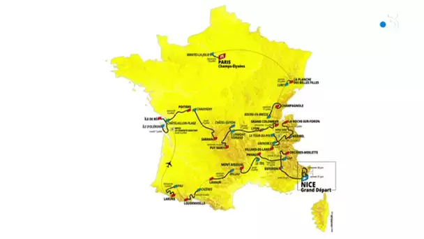 Tour de France 2020 : carte animée du parcours dont 3 jours en Occitanie