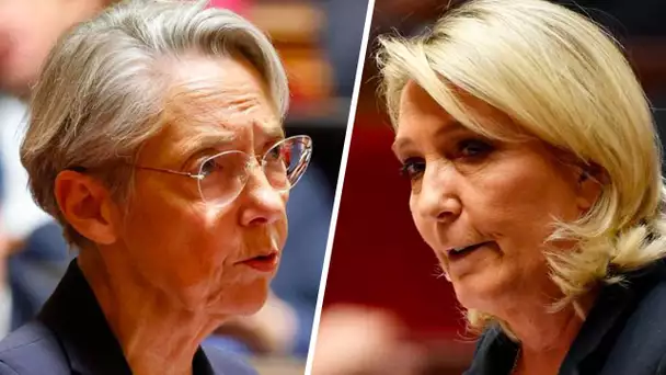 Passe d'armes entre Elisabeth Borne & Marine Le Pen à l'Assemblée : "Nous agissons, vous polémiquez"