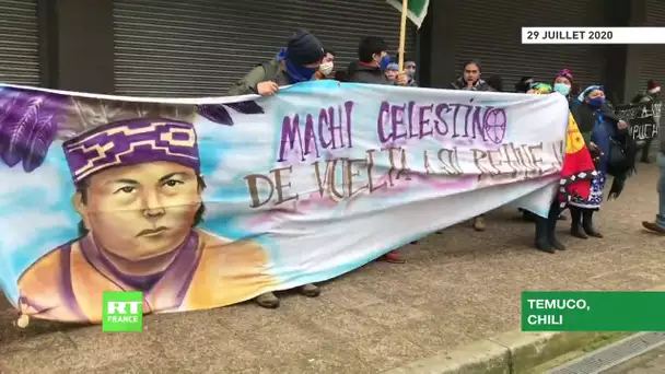 Le Chili : le peuple des Mapuches manifeste en soutien aux prisonniers indigènes