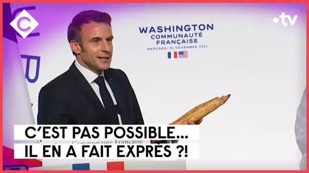 Baguette, centimètres… petit message subliminal d’Emmanuel Macron ?! - L’ABC - C à Vous - 01/12/2022