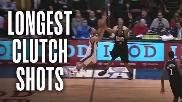 The LONGEST Clutch Buzzer Beaters in NBA History! - #NBA75💎