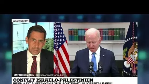 Joe Biden a dit à Benjamin Netanyahu son "soutien à un cessez-le-feu" au Proche-Orient