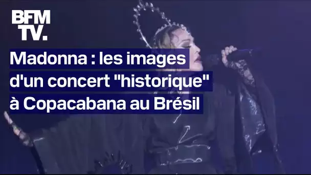 Les images du méga-concert gratuit de Madonna à Copacabana au Brésil